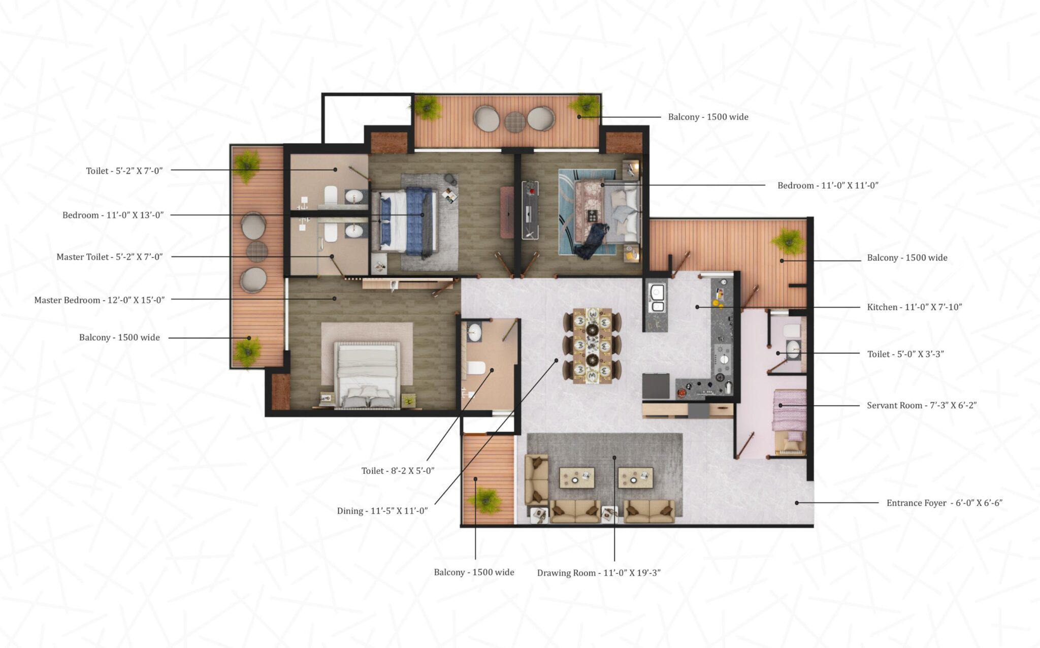 The Element floor plan